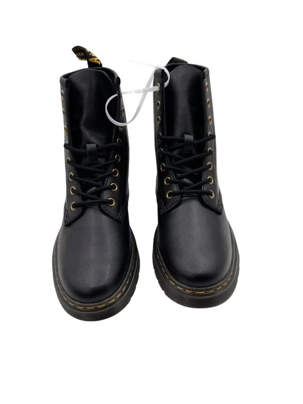 Dr. Martens Size 6 Girls Zavala Combat Lace-Up Punk  Platform Ankle Boot Black